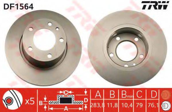 TRW DF1564 гальмівний диск