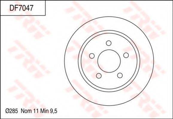 TRW DF7047 гальмівний диск