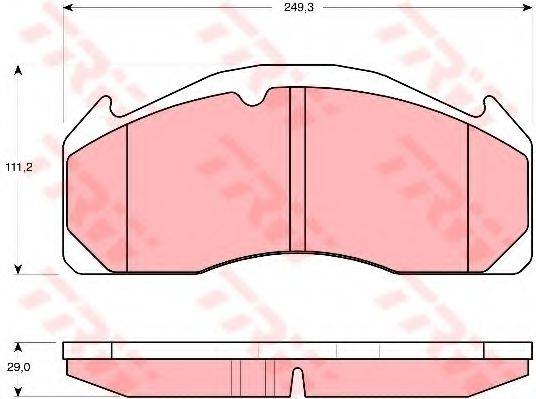 TRW GDB5085 Комплект гальмівних колодок, дискове гальмо