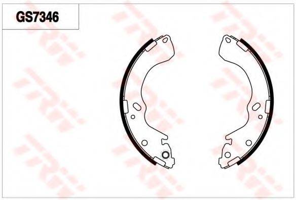 TRW GS7346 Комплект гальмівних колодок