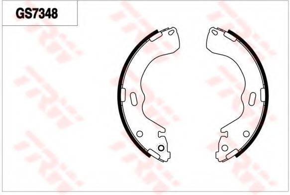 TRW GS7348 Комплект гальмівних колодок