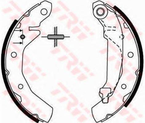 TRW GS8646 Комплект гальмівних колодок