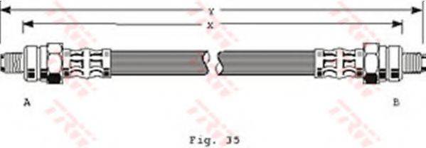TRW PHC224 Гальмівний шланг