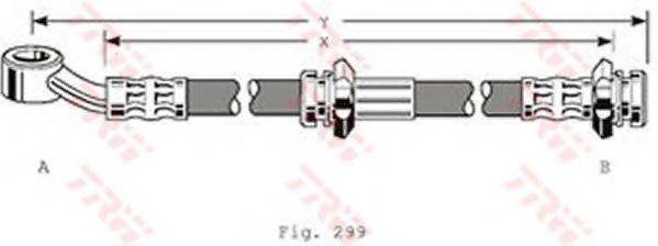 TRW PHD129 Гальмівний шланг