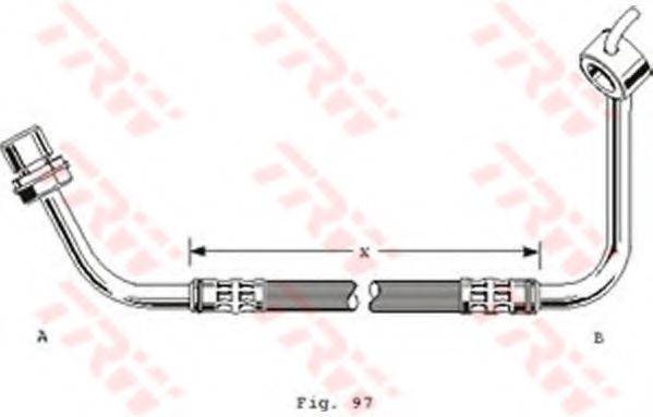 TRW PHD253 Гальмівний шланг