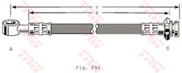 TRW PHD366 Гальмівний шланг