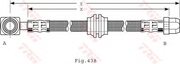 TRW PHD485 Гальмівний шланг