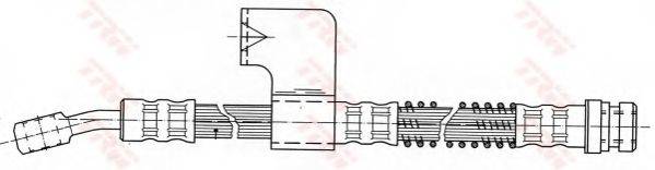 TRW PHD753 Гальмівний шланг