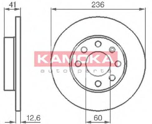 KAMOKA 103232 гальмівний диск