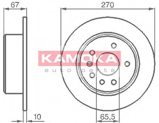 KAMOKA 103478 гальмівний диск