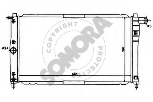 SOMORA 062040 Радіатор, охолодження двигуна