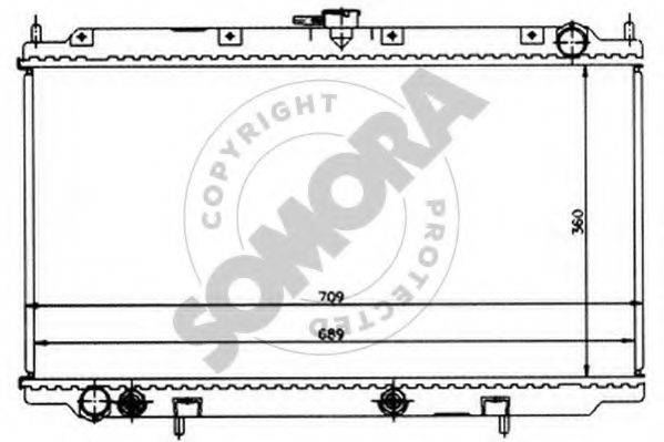 SOMORA 192341 Радіатор, охолодження двигуна