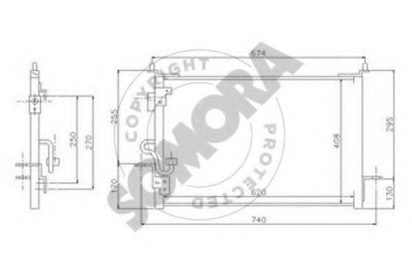 SOMORA 151260 Конденсатор, кондиціонер