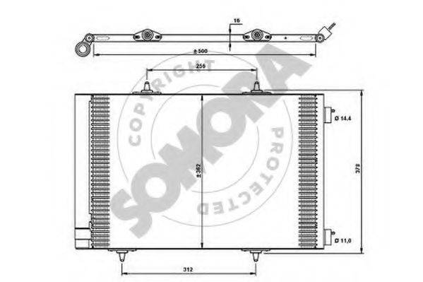 SOMORA 050460A Конденсатор, кондиціонер