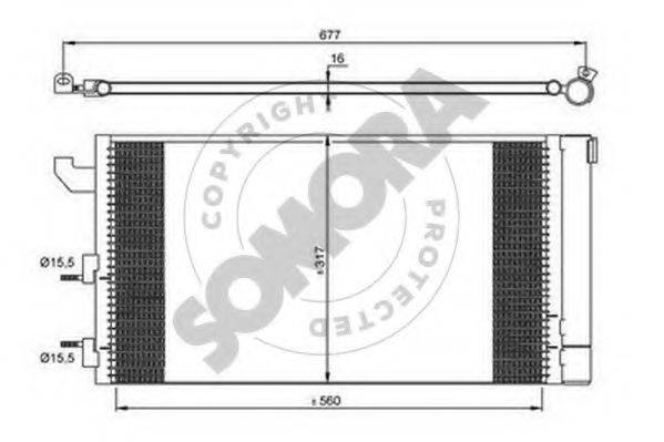 SOMORA 080560A Конденсатор, кондиціонер