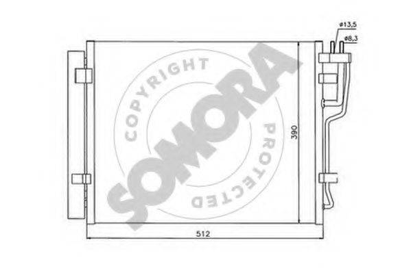 SOMORA 112160A Конденсатор, кондиціонер