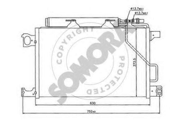 SOMORA 171360C Конденсатор, кондиціонер