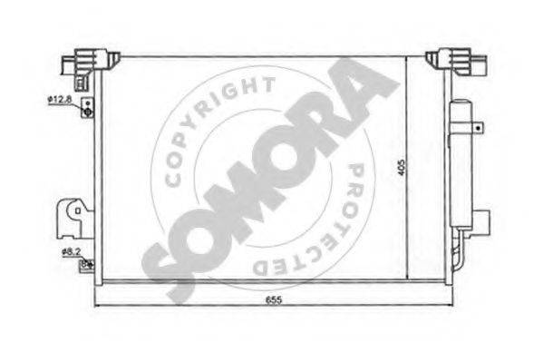 SOMORA 182460 Конденсатор, кондиціонер