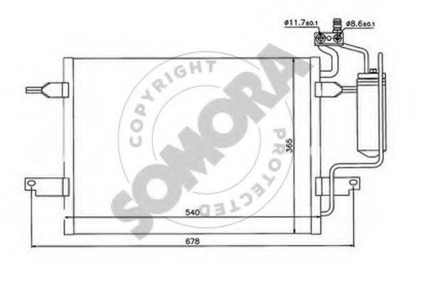 SOMORA 216060 Конденсатор, кондиціонер