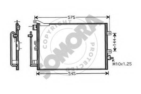 SOMORA 241160 Конденсатор, кондиціонер