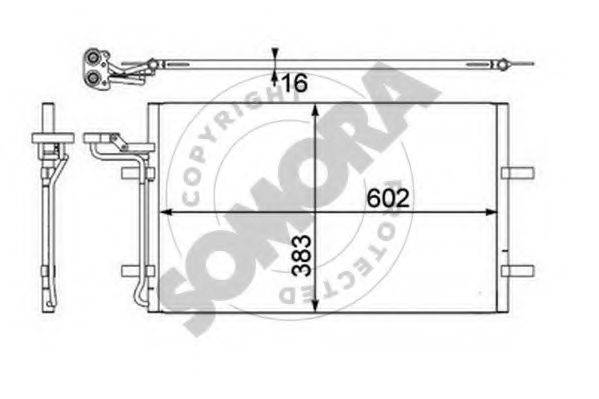 SOMORA 361460 Конденсатор, кондиціонер