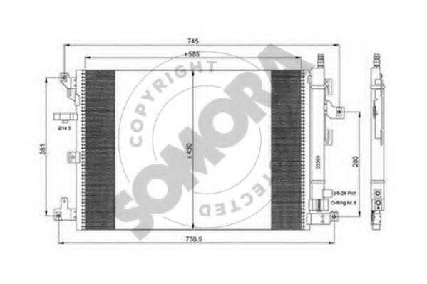 SOMORA 364060A Конденсатор, кондиціонер