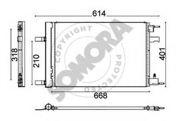 SOMORA 212060A Конденсатор, кондиціонер