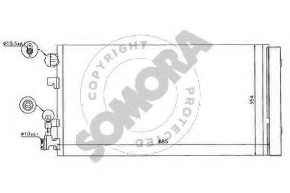 SOMORA 248060 Конденсатор, кондиціонер
