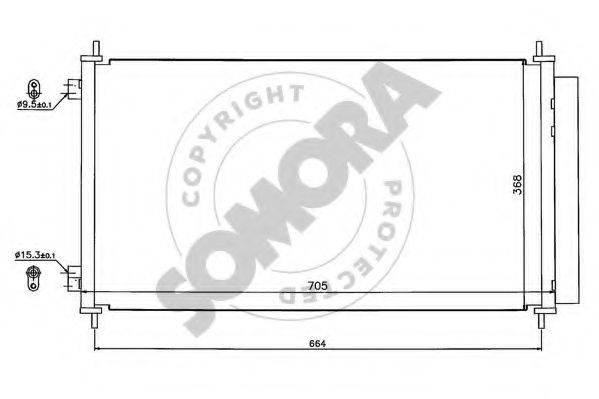 SOMORA 127360 Конденсатор, кондиціонер