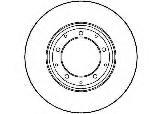 NATIONAL NBD1363 гальмівний диск