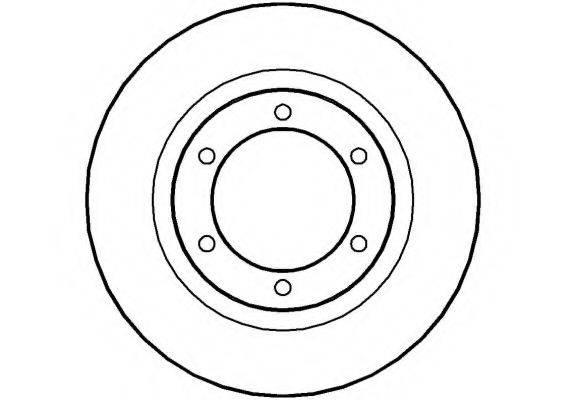 NATIONAL NBD147 гальмівний диск