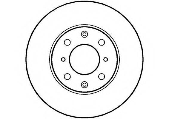 NATIONAL NBD168 гальмівний диск