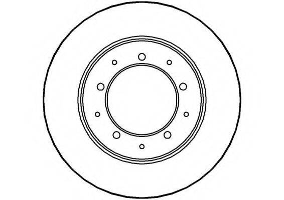 NATIONAL NBD197 гальмівний диск