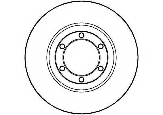 NATIONAL NBD227 гальмівний диск