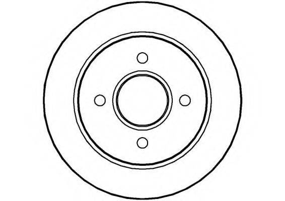 NATIONAL NBD435 гальмівний диск