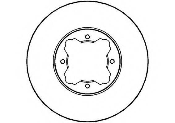 NATIONAL NBD511 гальмівний диск