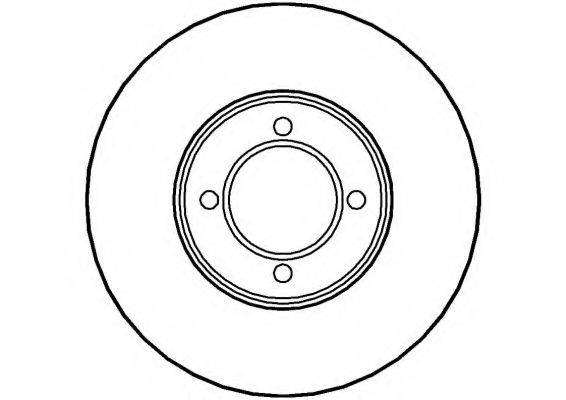 NATIONAL NBD575 гальмівний диск