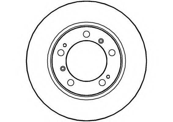 NATIONAL NBD929 гальмівний диск
