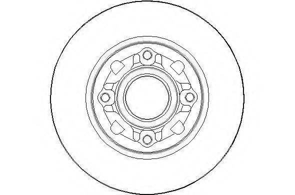 NATIONAL NBD1623 гальмівний диск