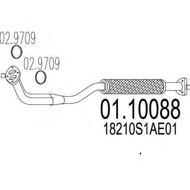 MTS 0110088 Труба вихлопного газу