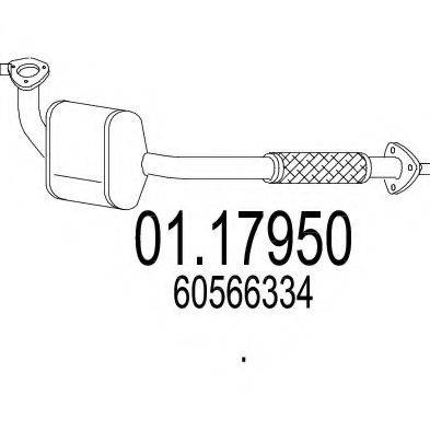 MTS 0117950 Труба вихлопного газу