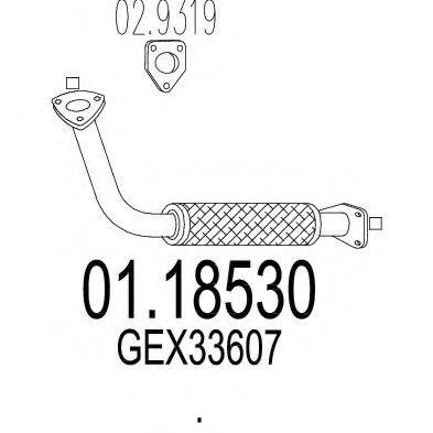 MTS 0118530 Труба вихлопного газу