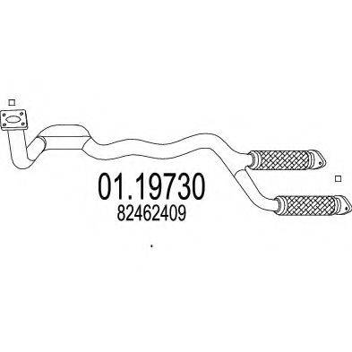 MTS 0119730 Труба вихлопного газу