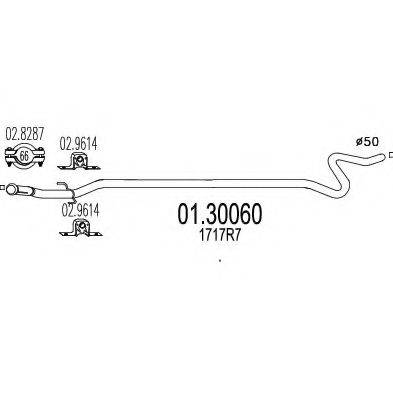 MTS 0130060 Труба вихлопного газу