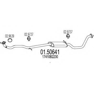 MTS 0150641 Середній глушник вихлопних газів