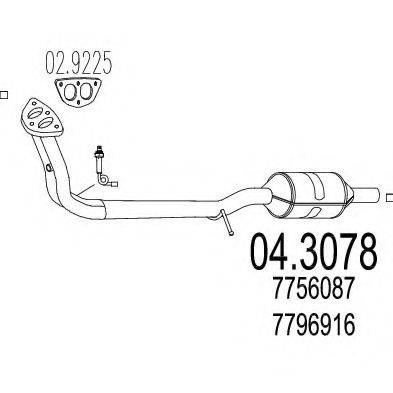 MTS 043078 Каталізатор