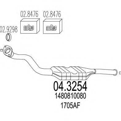 MTS 043254 Каталізатор