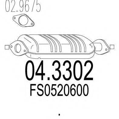 MTS 043302 Каталізатор