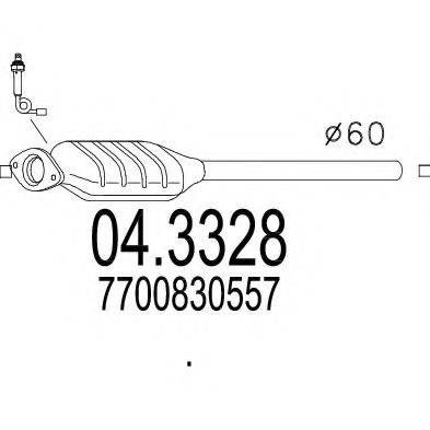 MTS 043328 Каталізатор