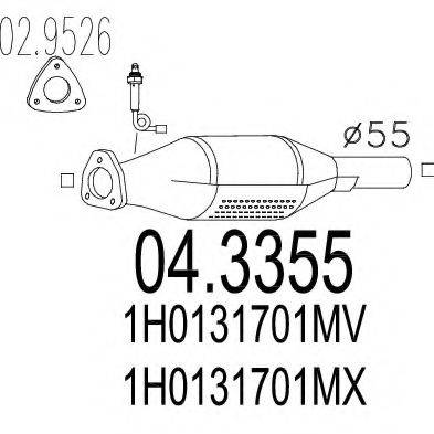 MTS 043355 Каталізатор